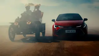 Imagen extraída del anuncio de Toyota rodado en el aeropuerto de Teruel.