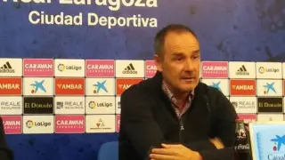 Víctor Fernández, este viernes en la sala de prensa de la Ciudad Deportiva.