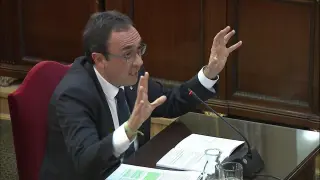 Josep Rull durante su declaración en el Tribunal Supremo.