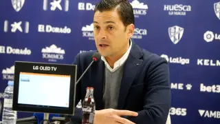 Francisco Rodríguez, en la rueda de prensa previa al partido con el Espanyol.