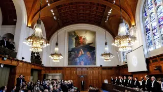 Vista de la Corte Internacional de Justicia de La Haya