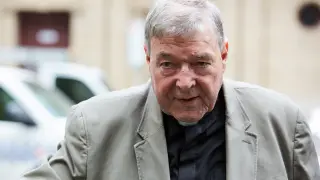 Cardinal George Pell arrives at the County Court in Melbourne, Australia February 26, 2019. AAP Image/Erik Anderson/via REUTERS ATTENTION EDITORS - THIS IMAGE WAS PROVIDED BY A THIRD PARTY. NO RESALES. NO ARCHIVE. AUSTRALIA OUT. NEW ZEALAND OUT. NO COMMERCIAL OR EDITORIAL SALES IN NEW ZEALAND. NO COMMERCIAL OR EDITORIAL SALES IN AUSTRALIA.