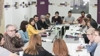 Consejo autonómico de Podemos-Aragón.