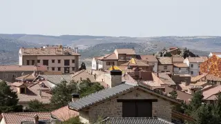 Vista de Bronchales, en la Sierra de Albarracín.