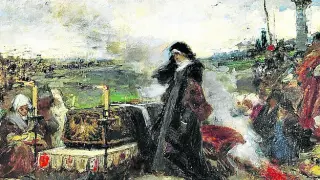 Cuadro ‘Doña Juana la Loca ante el sepulcro de su esposo, Felipe el Hermoso’, del aragonés Francisco Pradilla.