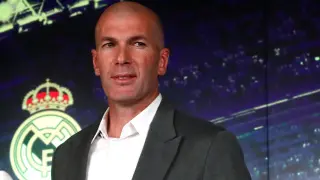 Soccer Football - Real Madrid Press Conference - Santiago Bernabeu, Madrid, Spain - March 11, 2019   New Real Madrid coach Zinedine Zidane after the press conference   REUTERS/Susana Vera [[[REUTERS VOCENTO]]] SOCCER-SPAIN-MAD/ZIDANE