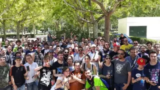 Participantes de una edición anterior del Community Day de Pokémon Go