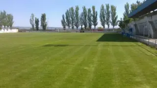 Campo de fútbol del Carmen de Sariñena donde juega sus partidos el Peñas Sariñena