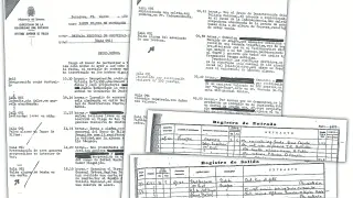 Documentos de la Policía Nacional.