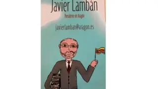 Tarjeta de visita de Javier Lambán