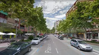 Una imagen del paseo de Calanda de Zaragoza.