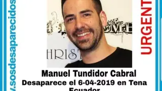 Manuel Tundidor Cabral, el español desaparecido en Ecuador.