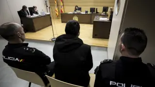 Aarón Jonás B. M. fue juzgado este miércoles en Zaragoza.