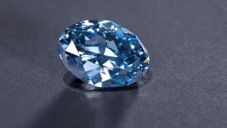 El diamante azul, encontrado en la mina de Orapa.