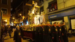 La procesión del Santo Entierro en Barbastro.