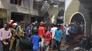 Cadena de explosiones en Sri Lanka