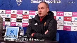 El entrenador del Real Zaragoza, Víctor Fernández, ha analizado la situación de sus jugadores antes del partido contra el Córdoba, este domingo.