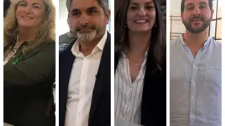 Beatriz Micaela Carrillo de los Reyes (PSOE), Juan José Cortés (PP), Sara Giménez (Cs) e Ismael Cortés (En Comú), diputados gitanos en el nuevo Congreso.
