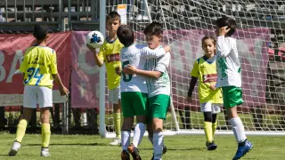Imagen de un partido disputado en la Ciudad Deportiva