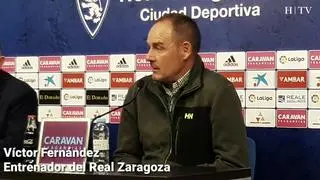 El entrenador del Real Zaragoza, Víctor Fernández, ha comentado cómo afronta el equipo el próximo partido, este sábado contra el Deportivo.