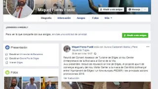 Miquel Forns, alcalde de Sitges, en Facebook.