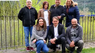 Los candidatos de Ciudadanos a las elecciones municipales en Biescas.