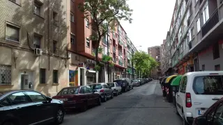 Calle Escultor Palao, en las Delicias, en la que gana el PSOE.