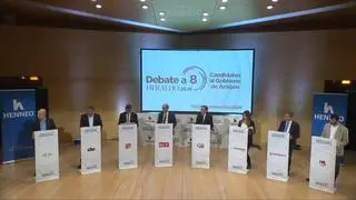 Heraldo ha sometido a un test de 5 preguntas a los 8 candidatos al Gobierno de Aragón en el debate autonómico que se ha celebrado este jueves en Zaragoza.