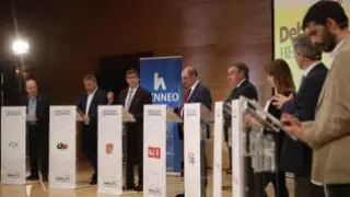A la salida del acto, estas han sido las impresiones de los candidatos de los ocho partidos políticos que han participado en el debate de HERALDO DE ARAGÓN.