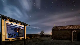 Mirador astronómico en La Mata de los Olmos, en la Comarca del Bajo Aragón.