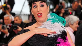 72nd Cannes Film Festival - Screening of the film "Pain and Glory" (Dolor y gloria) in competition - Red Carpet Arrivals - Cannes, France, May 17, 2019. Spanish actor Rossy de Palma poses. REUTERS/Stephane Mahe [[[REUTERS VOCENTO]]] FILMFESTIVAL-CANNES/PAIN AND GLORY