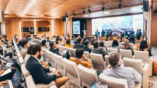 Asistentes a la presentación del I Observatorio de la Movilidad Sostenible que ha tenido lugar en Madri
