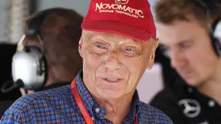 El expiloto austríaco Niki Lauda