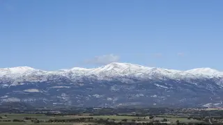 Vista panorámica desde la localidad oscense de Angüés.