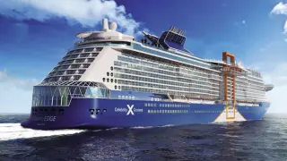 En febrero se puso en marcha el crucero de lujo Celebrity Edge, de la compañía Celebrity Cruises, y que cuenta también con vidrio de Ariño Duglass