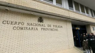 Fachada de la Comisaría Provincia de Huesca, donde se presentó la denuncia.