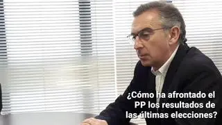 Luis María Beamonte, candidato del PP a la presidencia del Gobierno de Aragón, analiza el resultado de las elecciones del 26M, afirma que les hubiera gustado lograr "un mejor resultado".