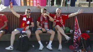 Aficionados del Liverpool en España.
