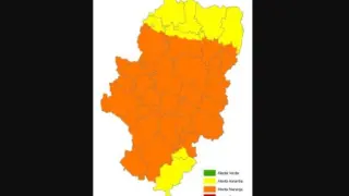 Alerta naranja por incendios forestales en Aragón.