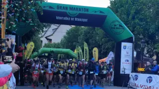 Salida del Gran Maratón Montañas de Benasque de 2019.