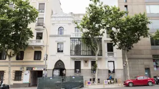 Aspecto que presenta en la actualidad el palacete en el que vivió Ramón y Cajal en Madrid