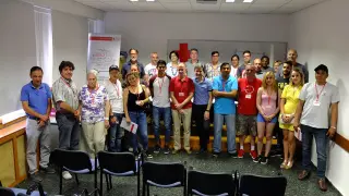 Los nuevos voluntarios de Cruz Roja en Huesca.