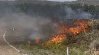 Incendio en Villanueva de Huerva