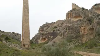 Pilastra de la Foz de Zafrané, en La Puebla de Albortón