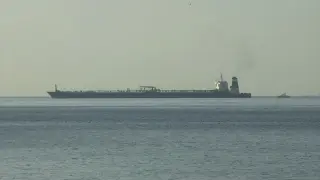 El petrolero Grace 1, detenido en Gibraltar.