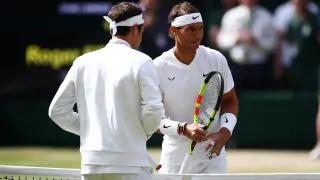 Semifinal de Wimbledon entre Nadal y Federer.