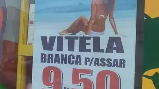 Retiran en Portugal el anuncio de una carnicería que usaba a mujer en bikini.