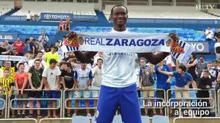 Dwamena, nuevo jugador del Real Zaragoza: "Mi objetivo, llegar a Primera División"