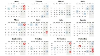 Calendario comercial de apertura en festivos y domingos para el próximo 2020