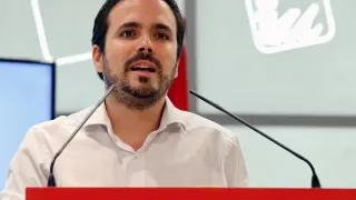 Alberto Garzón, en su intervención ante la Coordinadora Federal de IU.